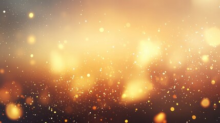 Golden glitter background with soft bokeh and warm hues creating a festive vibe