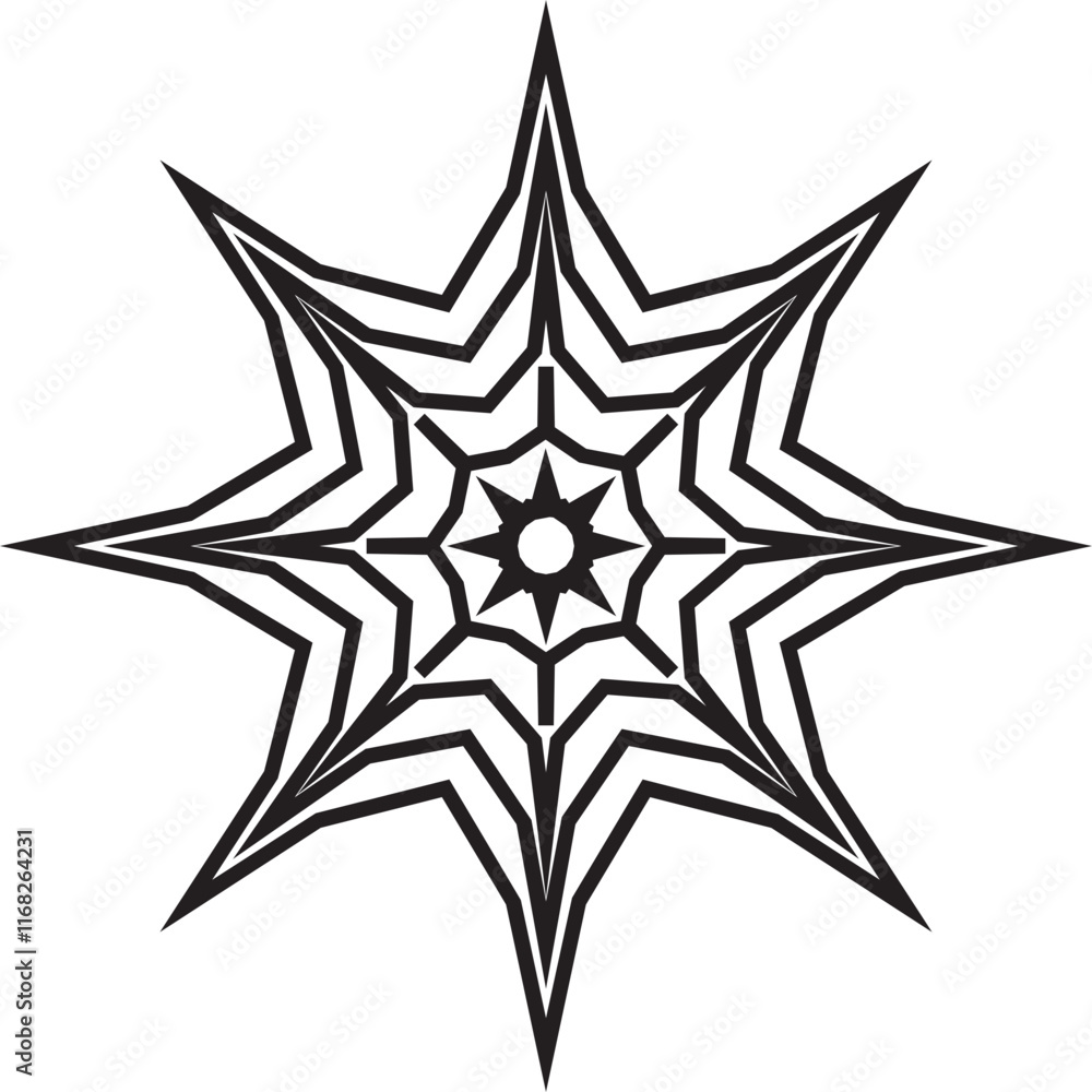 Aufkleber round meander border. decoration element pattern. braid and rope ornament and motif pattern for bann