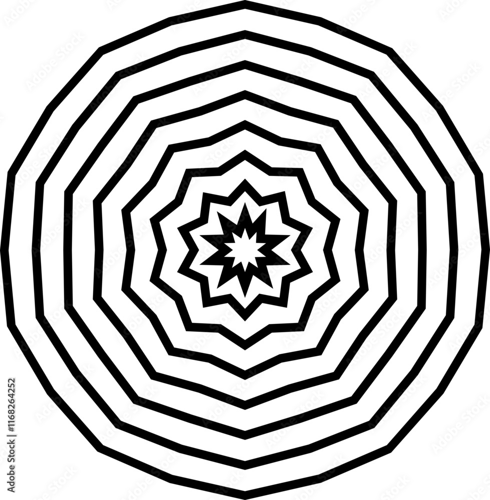 Poster round meander border. decoration element pattern. braid and rope ornament and motif pattern for bann