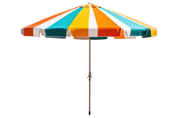 Obraz premium Vibrant Beach Umbrella for Summer Outdoor Adventures