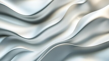 Obraz premium Abstract silver metallic texture with brushed lines and soft gradients of light