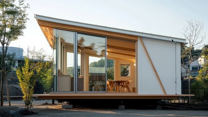 Fototapeta premium Temporary Shelters Providing Safety and Support in Earthquake-Affected Areas