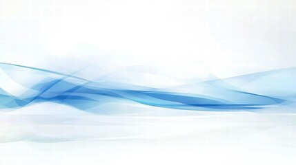 Obraz premium Abstract blue wave design on a light background, suitable for digital or print use.