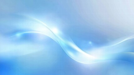 Fototapeta premium A smooth, flowing abstract design in soft blue tones, evoking calmness and serenity.