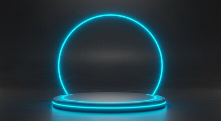 Abstract neon light design, evoking a sense of energy and dynamism