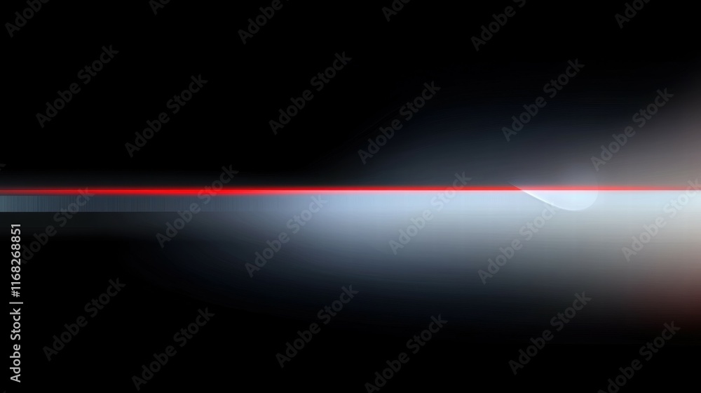 Poster Abstract image featuring a gradient with a red line and soft light effects.
