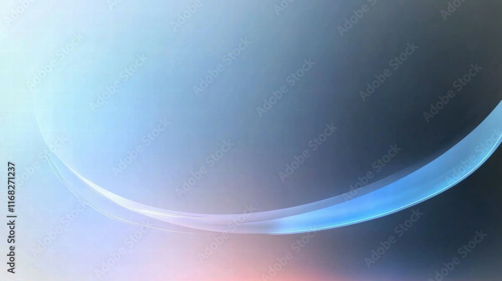 Poster Abstract gradient design with soft curves and blended colors.