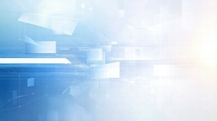 Obraz premium Abstract digital background with light effects and geometric shapes.