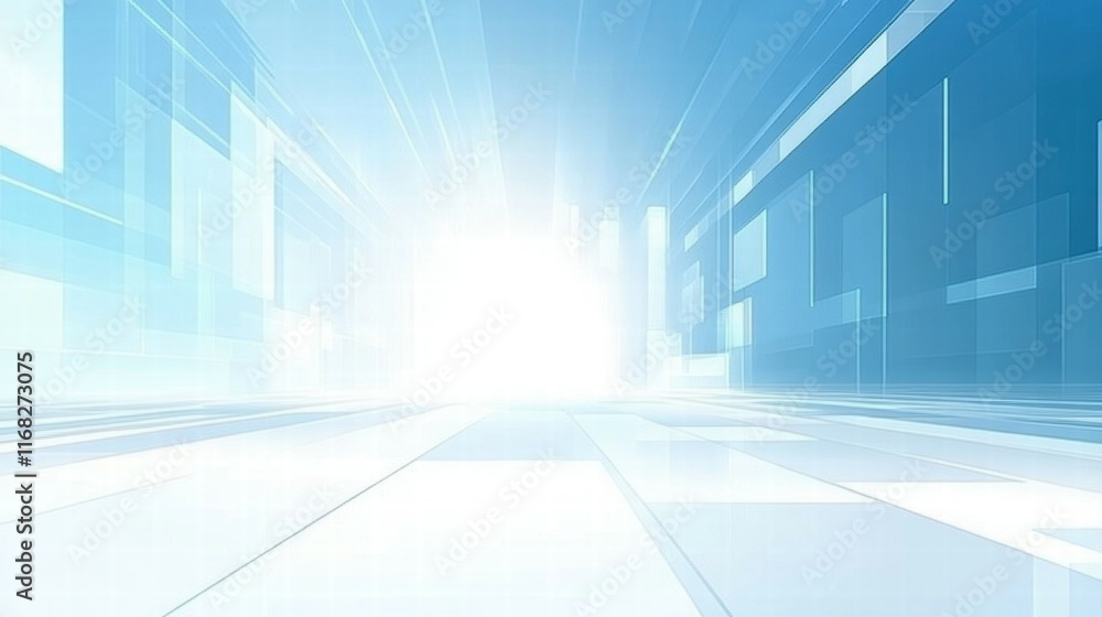 Poster a bright, abstract background with light and geometric shapes, suitable for digital design.