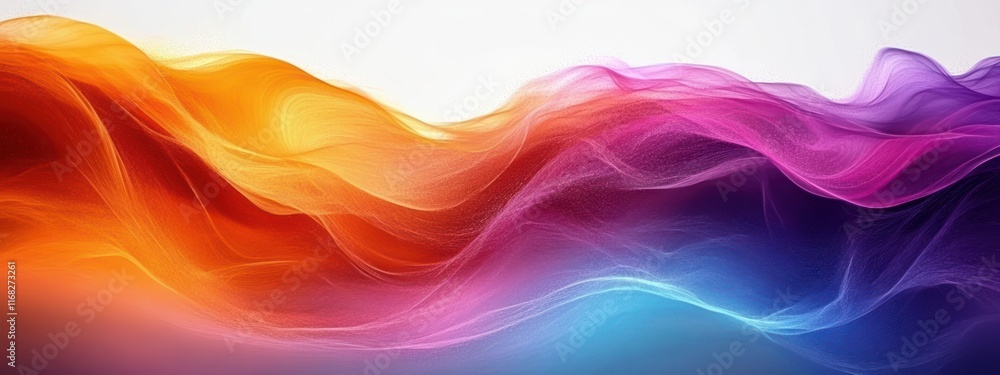 Poster abstract color wave brushstroke gradient fluid shape design background splash motion