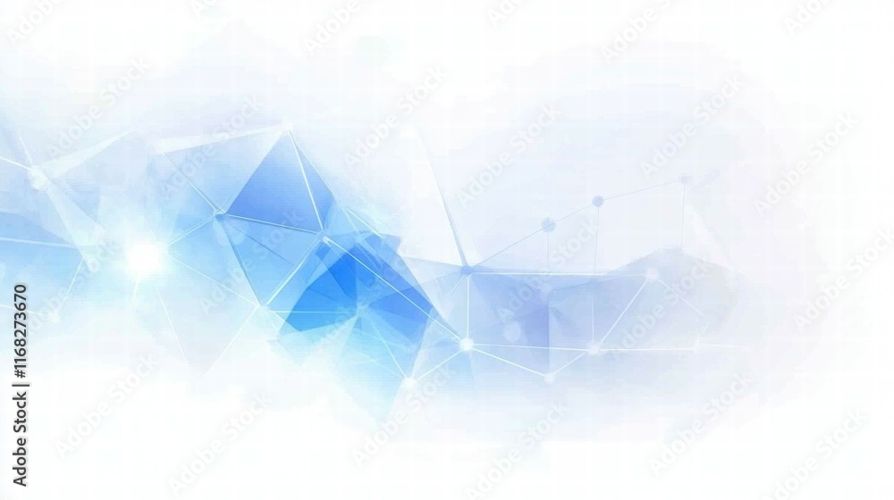 Poster abstract blue geometric background with a light effect, suitable for digital design.