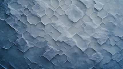 Obraz premium Birds-eye view of a vast salt flat with unique geometric patterns 