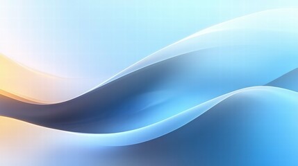 A smooth gradient of blue and orange waves creates a calming, abstract background.