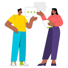 Young Businessman. Flat Vector Illustration