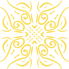 hand drawn circular pattern traditional motif oriental of chinese new year