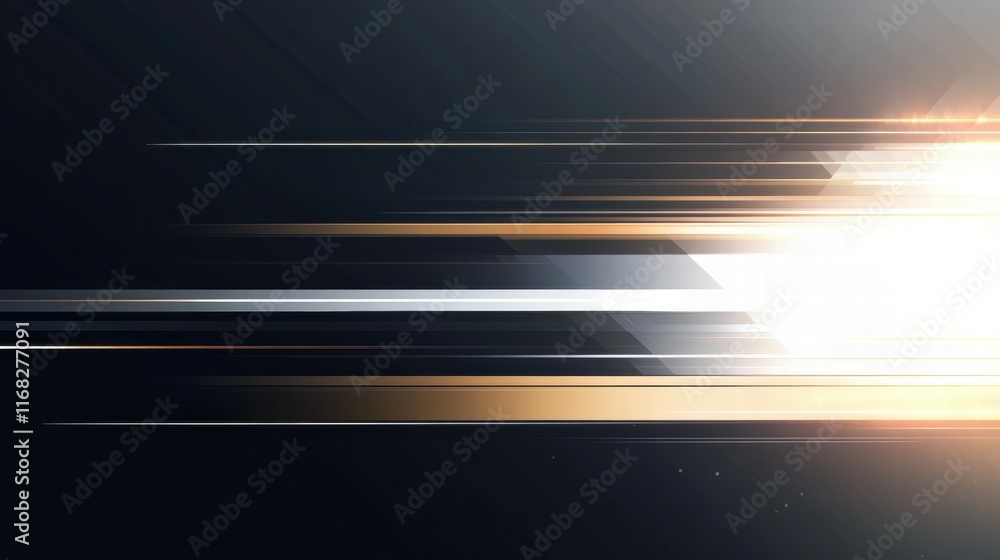 Poster Abstract image featuring dynamic light streaks and motion effects.