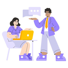 Businessman. Flat Vector Illustration