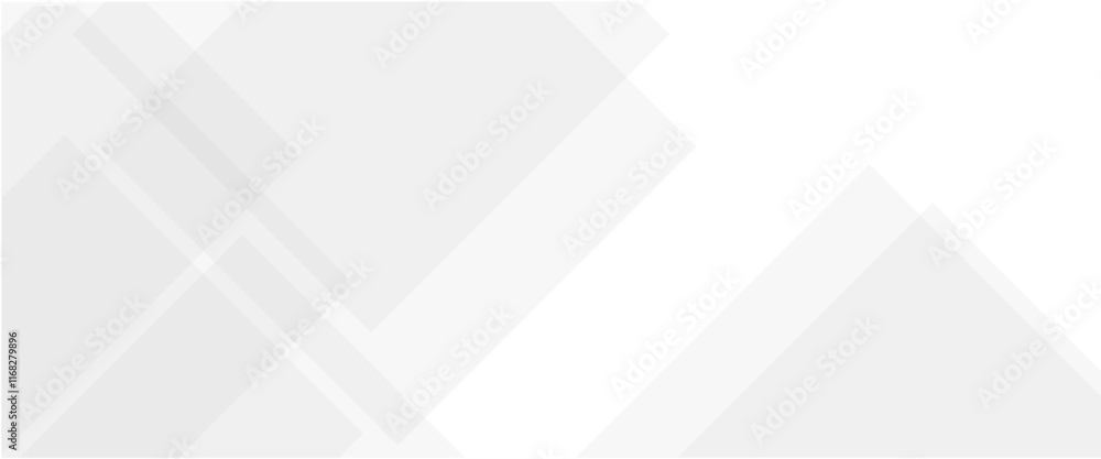 Aufkleber Vector white and gray overlap triangle geometric technology pattern. Triangle and geometric square shape.