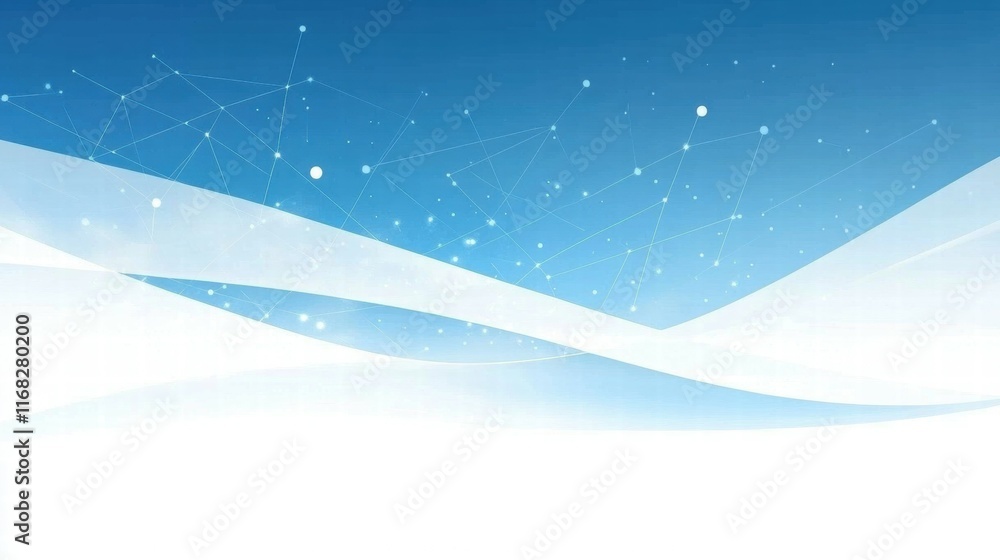 Aufkleber A smooth gradient background with abstract lines and dots, ideal for digital design.