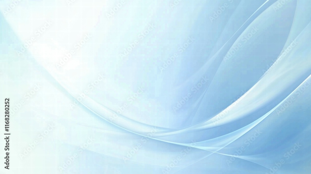 Poster a soft, abstract blue background with flowing lines, suitable for digital design or presentations.