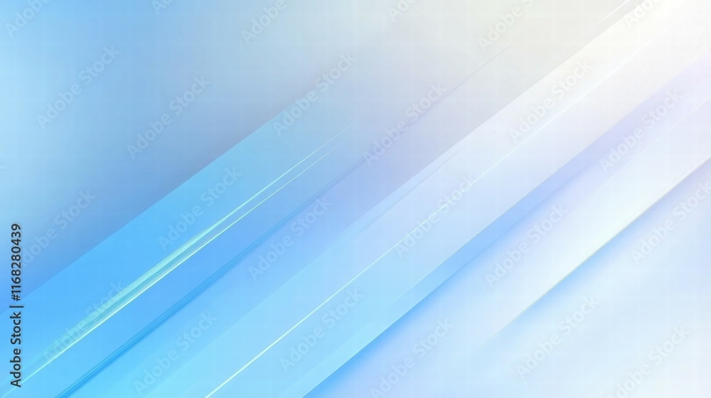 Poster A soft gradient background featuring blue and white diagonal lines, ideal for design use.