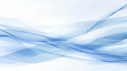 Naklejka premium Abstract blue wave patterns creating a serene and modern background.