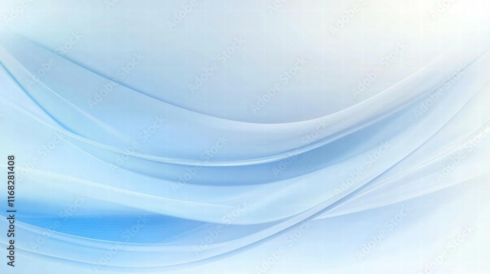 Aufkleber A soft blue abstract background with flowing curves, suitable for digital designs.