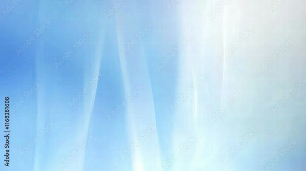 Poster a soft, abstract gradient of blue and white hues creating a serene background.