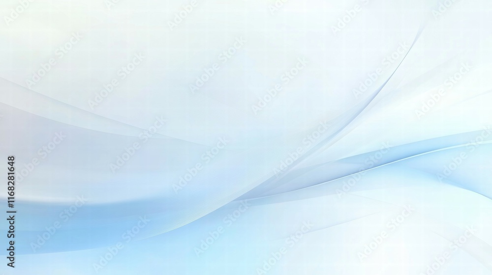 Poster a soft, abstract background featuring gentle curves and a light blue color palette.