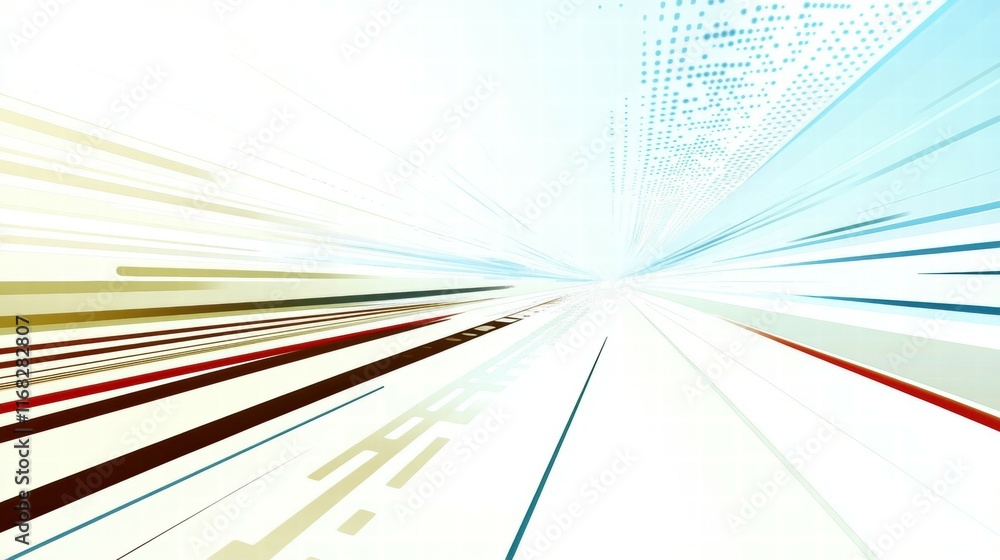 Aufkleber Abstract design with dynamic lines and gradients, suggesting motion and technology.
