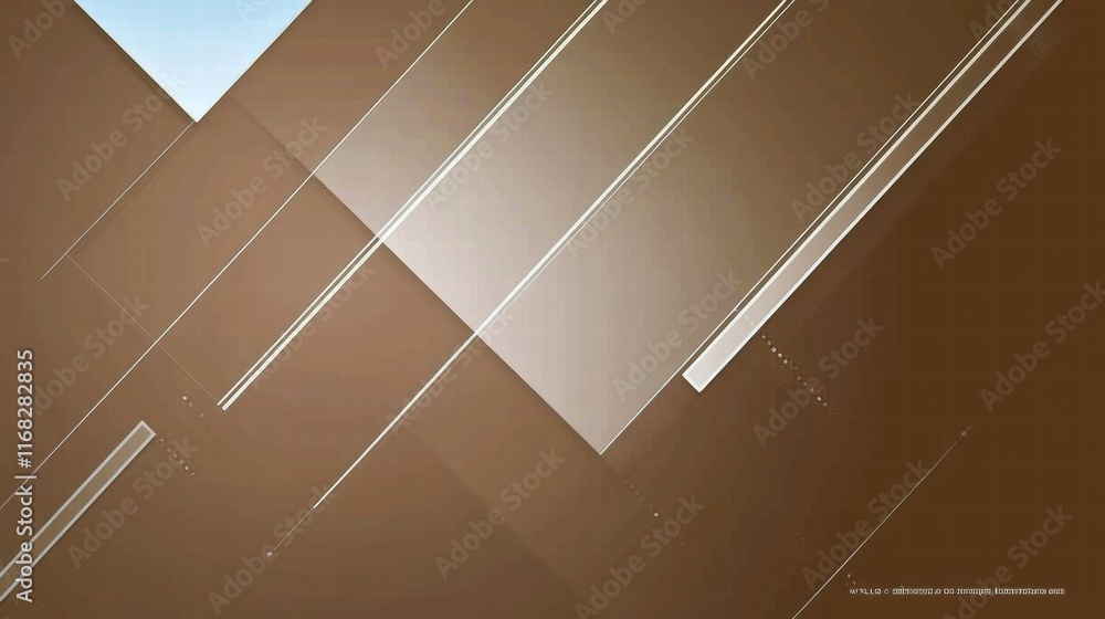 Leinwandbilder abstract geometric design with layered shapes and lines in warm colors.