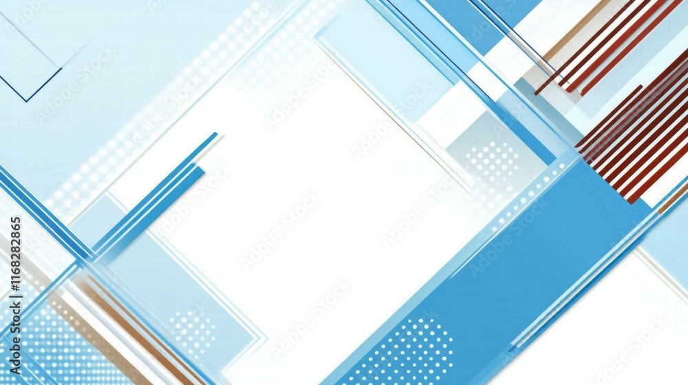 Aufkleber abstract geometric design with blue tones and lines for backgrounds or presentations.