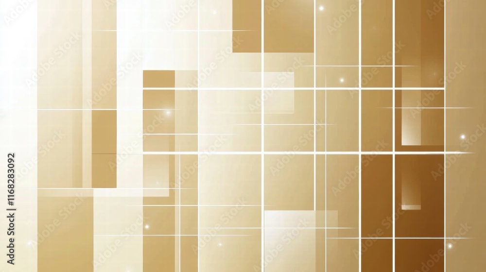 Poster Abstract geometric pattern in warm tones, ideal for backgrounds or design projects.