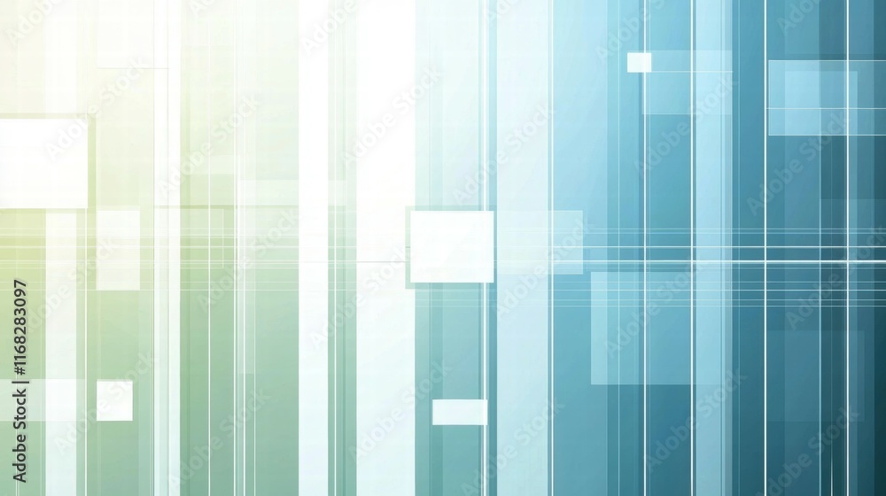 Aufkleber abstract digital background with vertical lines and geometric shapes in soft colors.