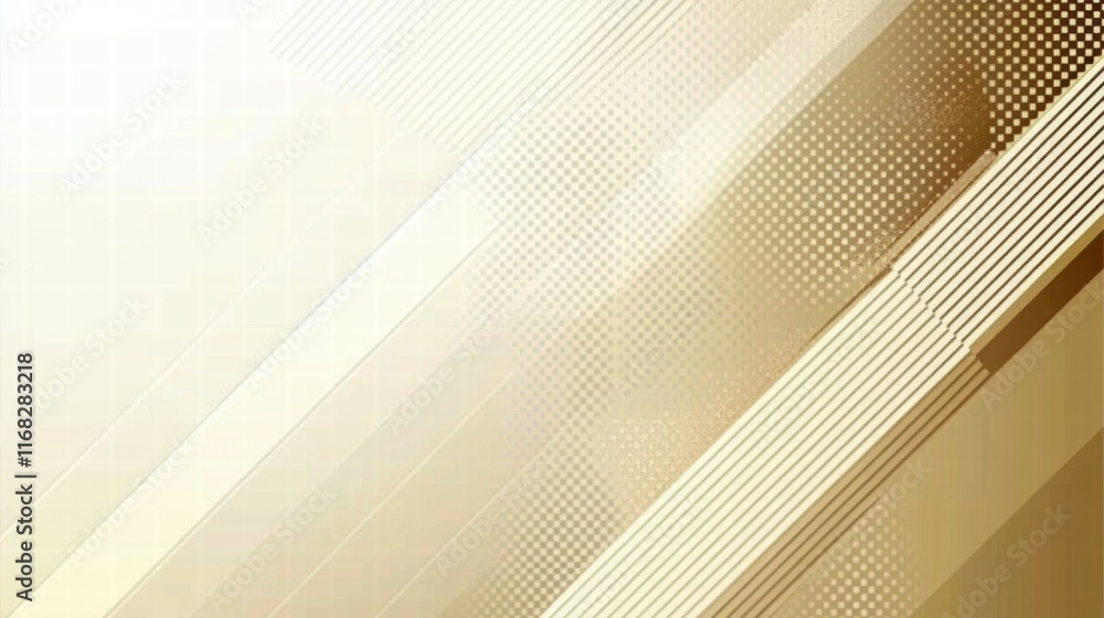 Poster Abstract design featuring geometric shapes and a gradient in soft beige tones.