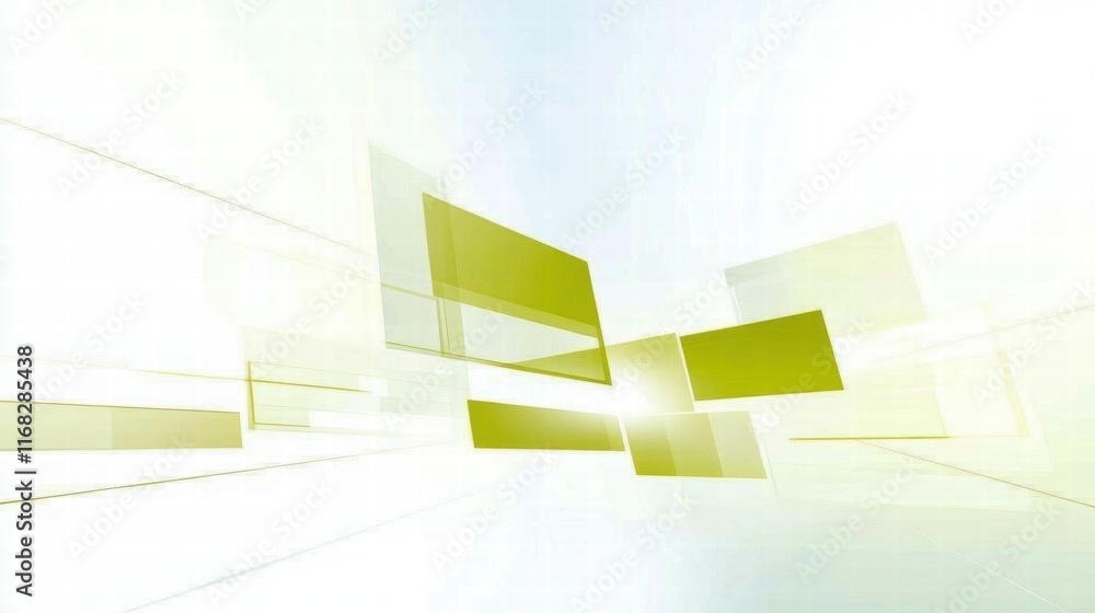 Poster abstract geometric design with light effects, suitable for backgrounds or digital media.