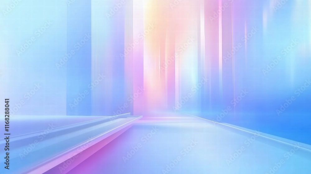 Poster a soft, abstract gradient design with pastel colors, suggesting a serene digital space.