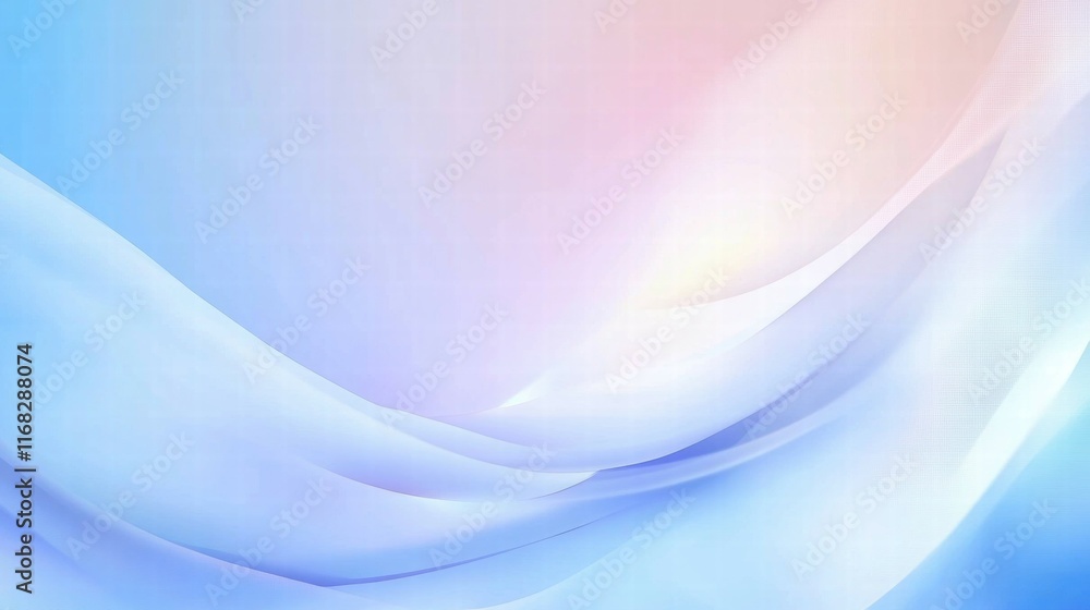 Poster a soft, abstract background featuring gentle waves and pastel colors for design use.