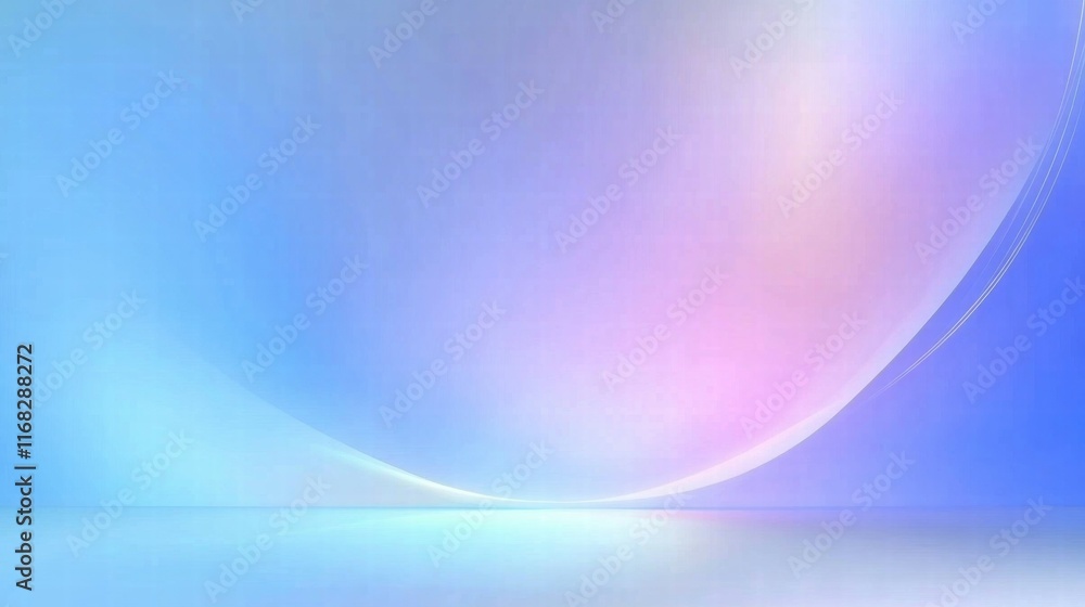 Poster A smooth gradient background blending soft blue and pink hues, creating a serene atmosphere.