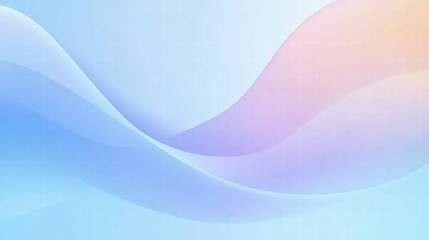 Fototapeta premium Soft, flowing abstract waves in pastel colors create a serene and calming background.