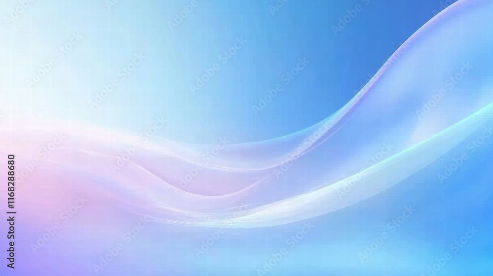 Leinwandbilder a smooth gradient of soft blue and pink hues creating a serene and calming background.