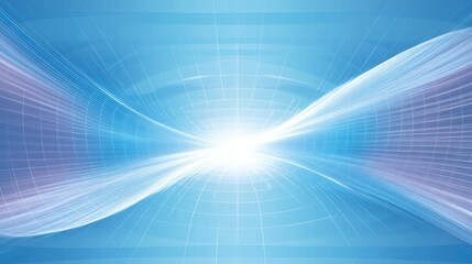 Abstract blue background with light rays and smooth curves, conveying a sense of motion.