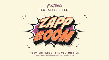 Zap Boom Editable Text Effect