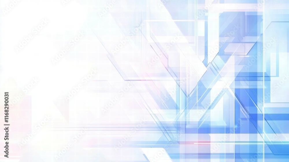 Leinwandbilder abstract geometric design with soft colors and layered shapes for digital backgrounds.