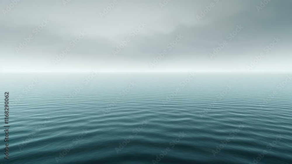 Poster a soft, overcast sky with light gray clouds, creating a muted, peaceful background ideal for minimal
