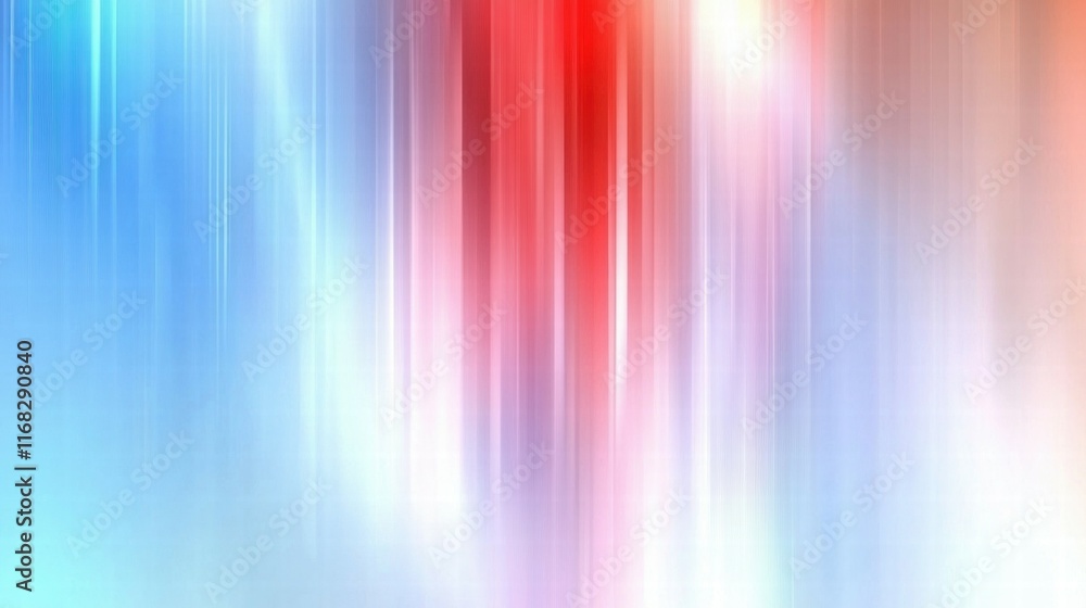 Poster Abstract colorful background with vertical streaks of red and blue, creating a dynamic effect.