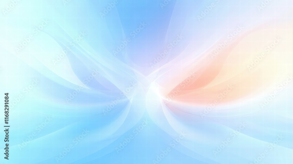 Poster soft abstract background in blue and peach tones, ideal for digital design and presentations.