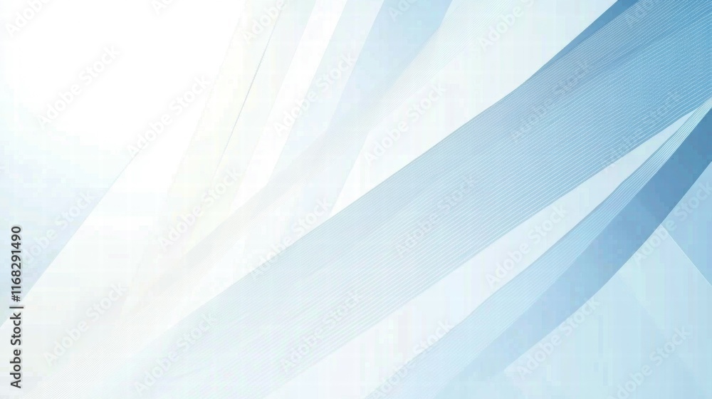 Poster soft blue abstract background with light gradients and flowing lines.
