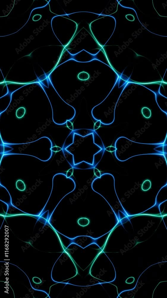 Poster A sacred 3D kaleidoscopic mandala with abstract, trippy art and psychedelic trance visuals, energizing the third eye and chakras in