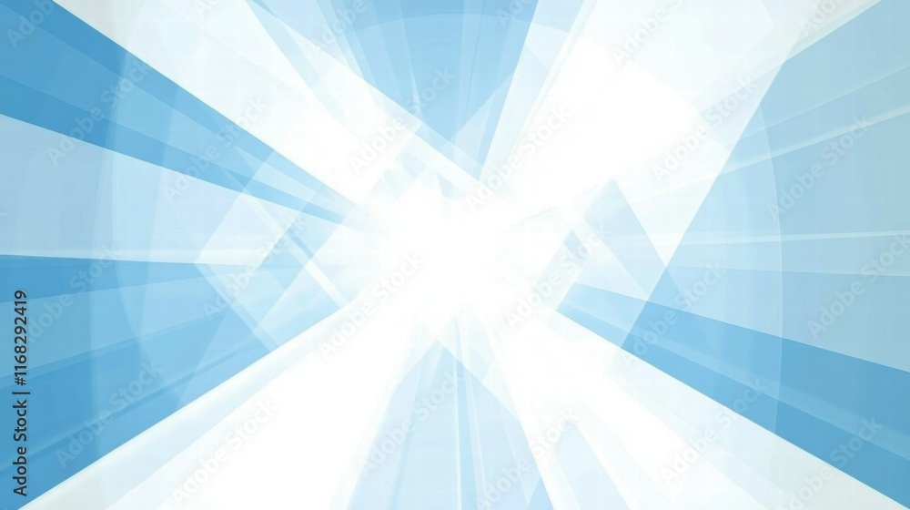 Aufkleber abstract light rays in blue tones creating a sense of depth and luminosity.